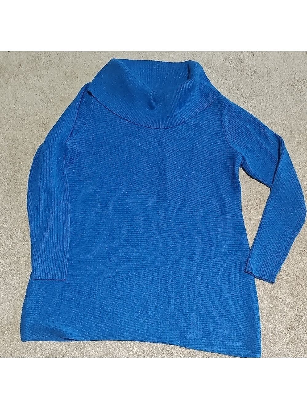 Alfani Vibrant Blue Cowl Neck Sweater